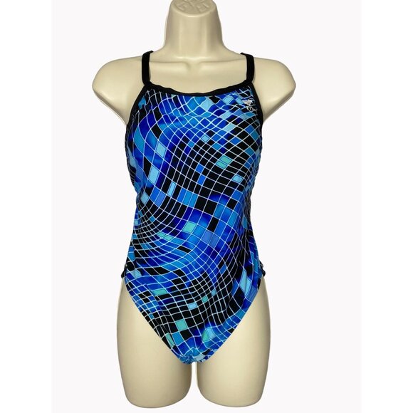 TYR Womens size10/36 Disco Inferno Diamondfit Swimsuit Racer Back - Picture 1 of 5